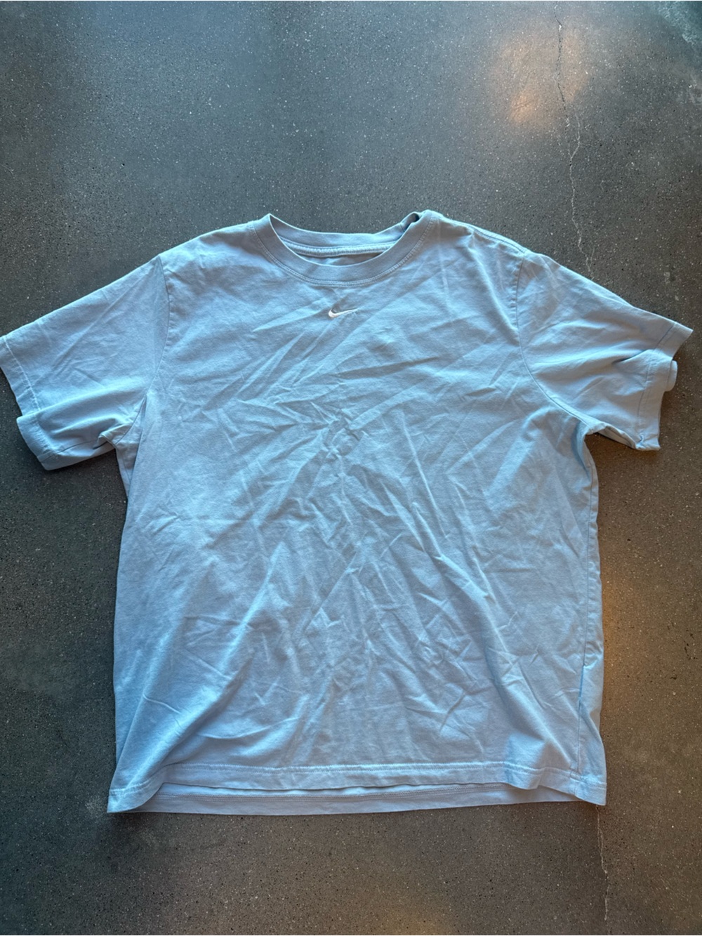 Nike Light Blue Logo Tee